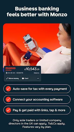 Скриншот 2 — Monzo Bank - Mobile Banking