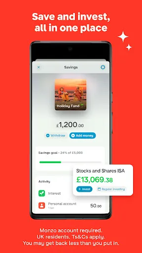 Скриншот 6 — Monzo Bank - Mobile Banking