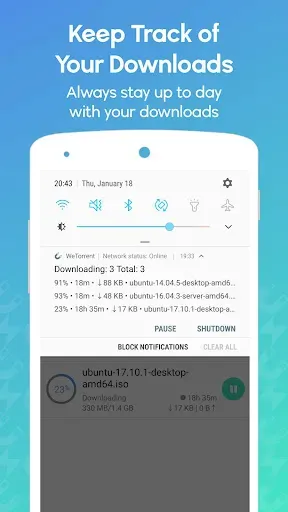 Скриншот 5 — WeTorrent - Torrent Downloader