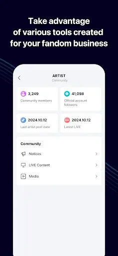Скриншот 4 — Weverse Backstage