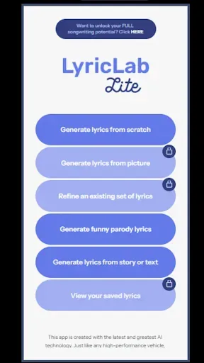 Скриншот 2 — LyricLabLite