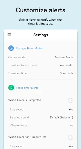Скриншот 3 — Focusmeter: Pomodoro Timer