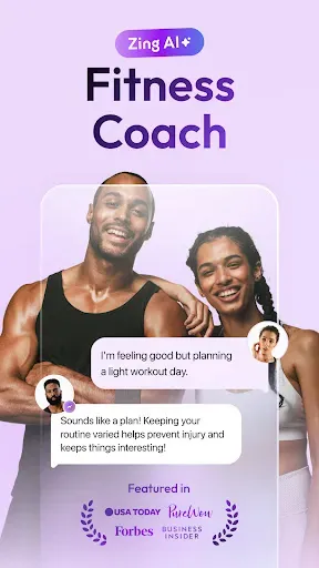 Скриншот 1 — Zing AI: Home & Gym Workouts