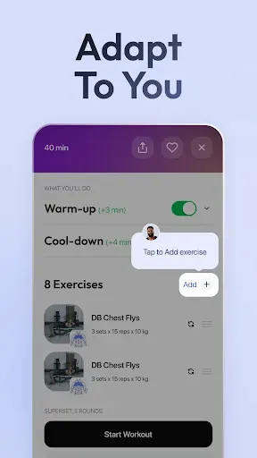 Скриншот 4 — Zing AI: Home & Gym Workouts
