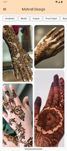 Скриншот 1 — Mehndi Design (Offline)