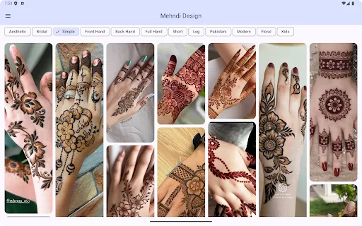 Скриншот 6 — Mehndi Design (Offline)