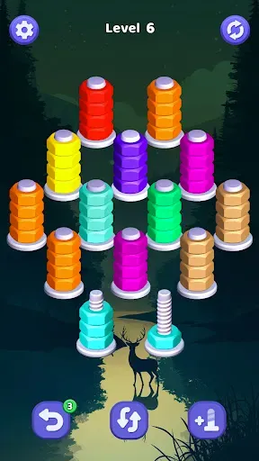 Скриншот 4 — Nut Puzzle - Nut Sort Master