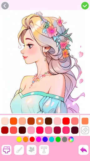 Скриншот 2 — Princess Coloring:Drawing Game