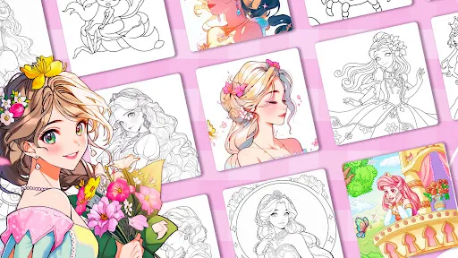 Скриншот 8 — Princess Coloring:Drawing Game