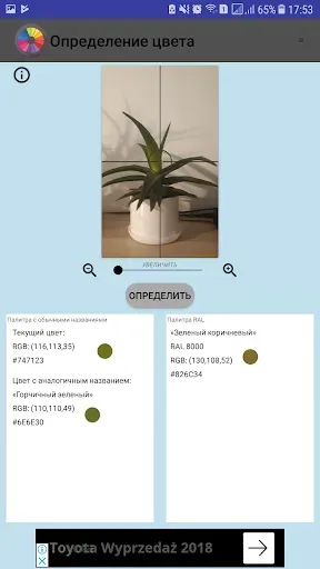 Скриншот 4 — Определение цвета