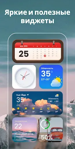 Скриншот 4 — Виджеты и темы: iWidgets