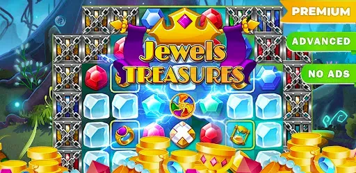 Скриншот 6 — Jewels Treasures Match 3 Pro