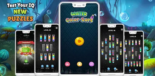 Скриншот 1 — Water Color Sort Puzzle - Game