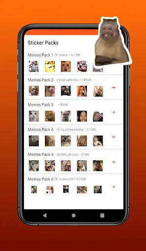 Скриншот 1 — Мем-стикеры для WASticker