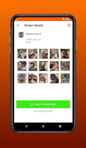 Скриншот 3 — Мем-стикеры для WASticker