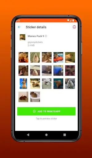 Скриншот 4 — Мем-стикеры для WASticker