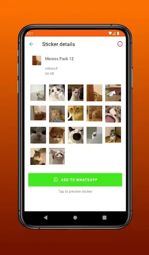 Скриншот 5 — Мем-стикеры для WASticker