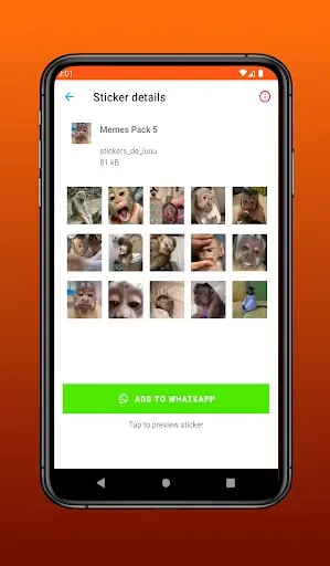 Скриншот 8 — Мем-стикеры для WASticker