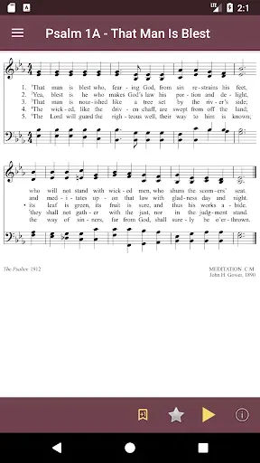 Скриншот 5 — Trinity Psalter Hymnal