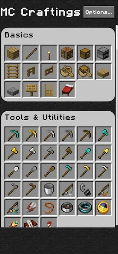 Скриншот 2 — MC Craftings - Craft Recipes