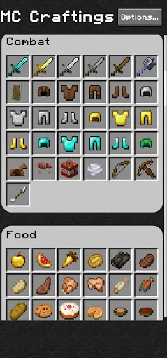 Скриншот 3 — MC Craftings - Craft Recipes