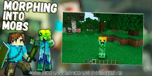 Скриншот 1 — Mod Morphing: Minecraft Mobs
