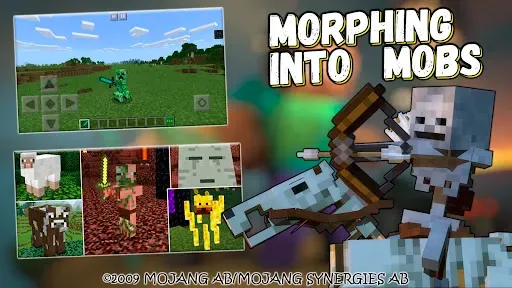 Скриншот 2 — Mod Morphing: Minecraft Mobs