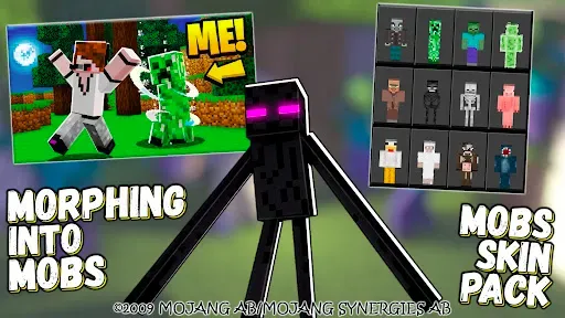 Скриншот 7 — Mod Morphing: Minecraft Mobs