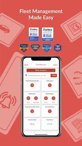Скриншот 1 — AUTOsist Fleet Maintenance App