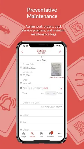 Скриншот 2 — AUTOsist Fleet Maintenance App