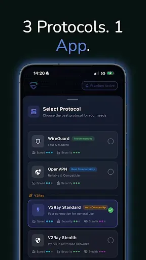 Скриншот 2 — EdgeVPN: WireGuard V2Ray VPN