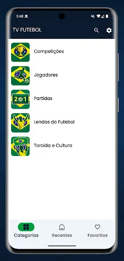 Скриншот 2 — TV Futebol – Ao Vivo