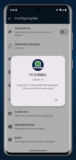 Скриншот 3 — TV Futebol – Ao Vivo