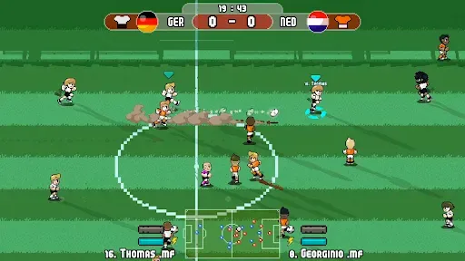 Скриншот 2 — Pixel Cup Soccer - Lite