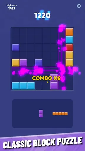Скриншот 1 — Block Blast: Classic Puzzle