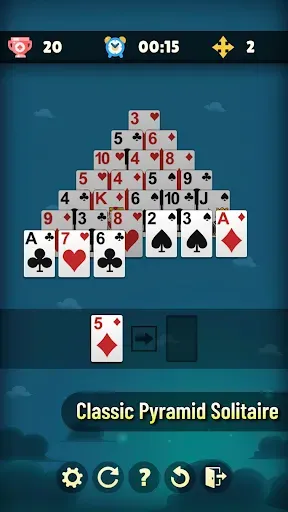 Скриншот 1 — Pyramid Solitaire: Card Game