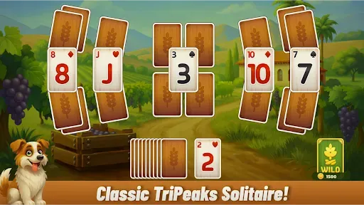 Скриншот 1 — TriPeaks Solitaire: Card Farm
