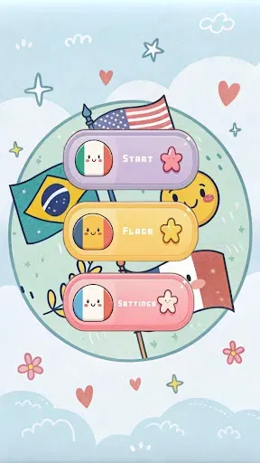 Скриншот 1 — Flag Rush: Marble Racing