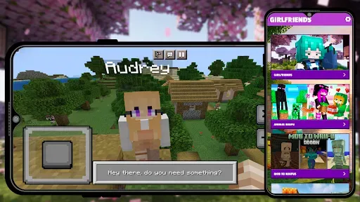 Скриншот 1 — Мод Girlfriend для Minecraft