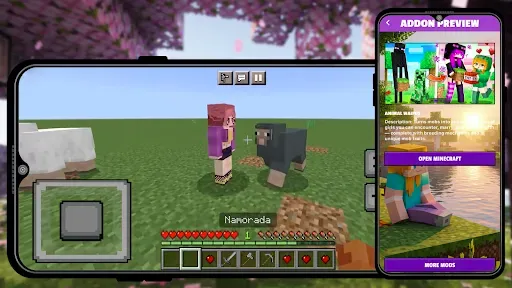 Скриншот 4 — Мод Girlfriend для Minecraft
