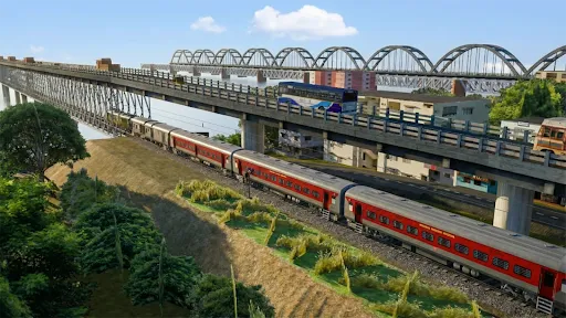 Скриншот 1 — Indian Trains Driving 3D