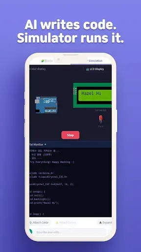 Скриншот 1 — VibeBlocks: AI Arduino Coding