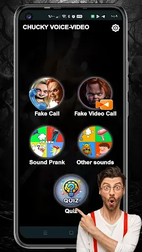 Скриншот 1 — Chucky video Fake calling call