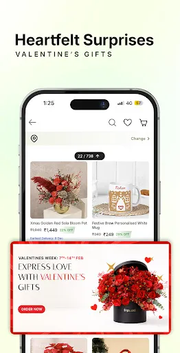 Скриншот 3 — FNP: Gifts, Flowers, Cakes App