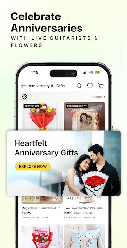 Скриншот 4 — FNP: Gifts, Flowers, Cakes App