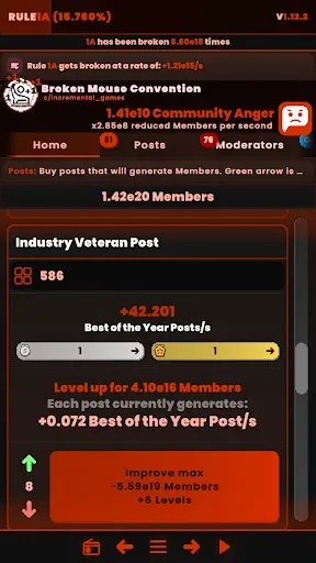 Скриншот 2 — Rule1A Incremental: Idle Forum