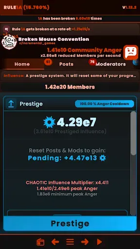 Скриншот 4 — Rule1A Incremental: Idle Forum