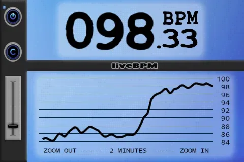 Скриншот 1 — liveBPM - Beat Detector