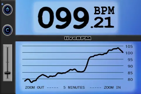 Скриншот 2 — liveBPM - Beat Detector