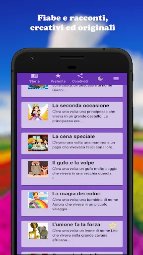 Скриншот 1 — Fiabe per Bambini – Fabulio